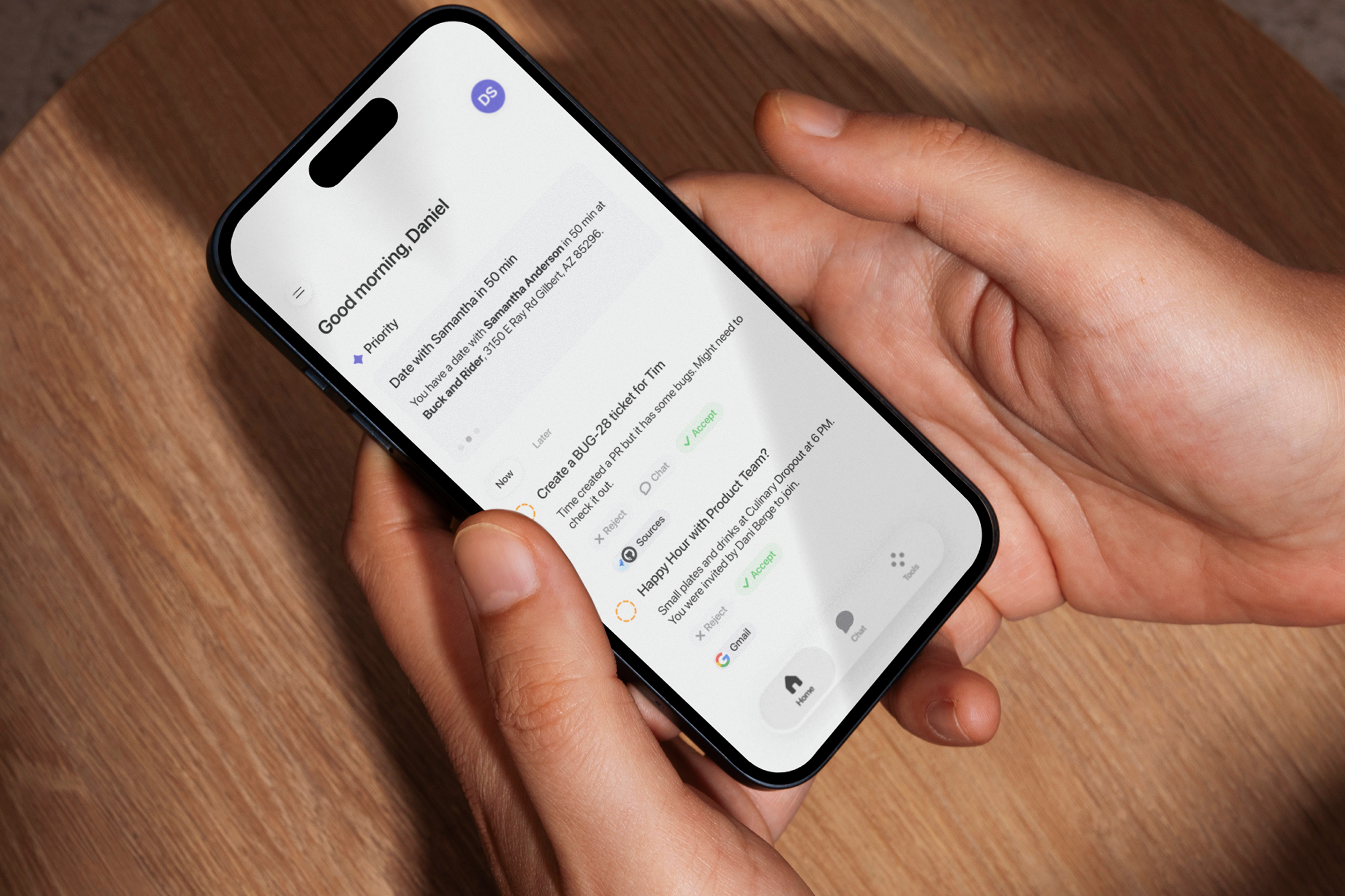 Censum app hero on a phone